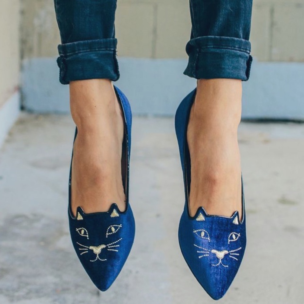 Charlotte Olympia Mid Century Kitty Flats - New in Box - Sz. 41